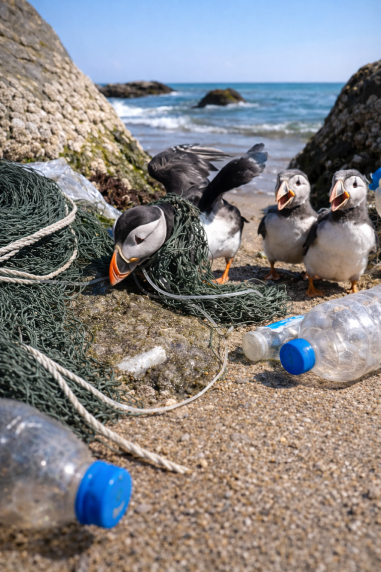 A Puffin Trapped in Fishing Nets — The Ending Will Melt Your Heart – Home